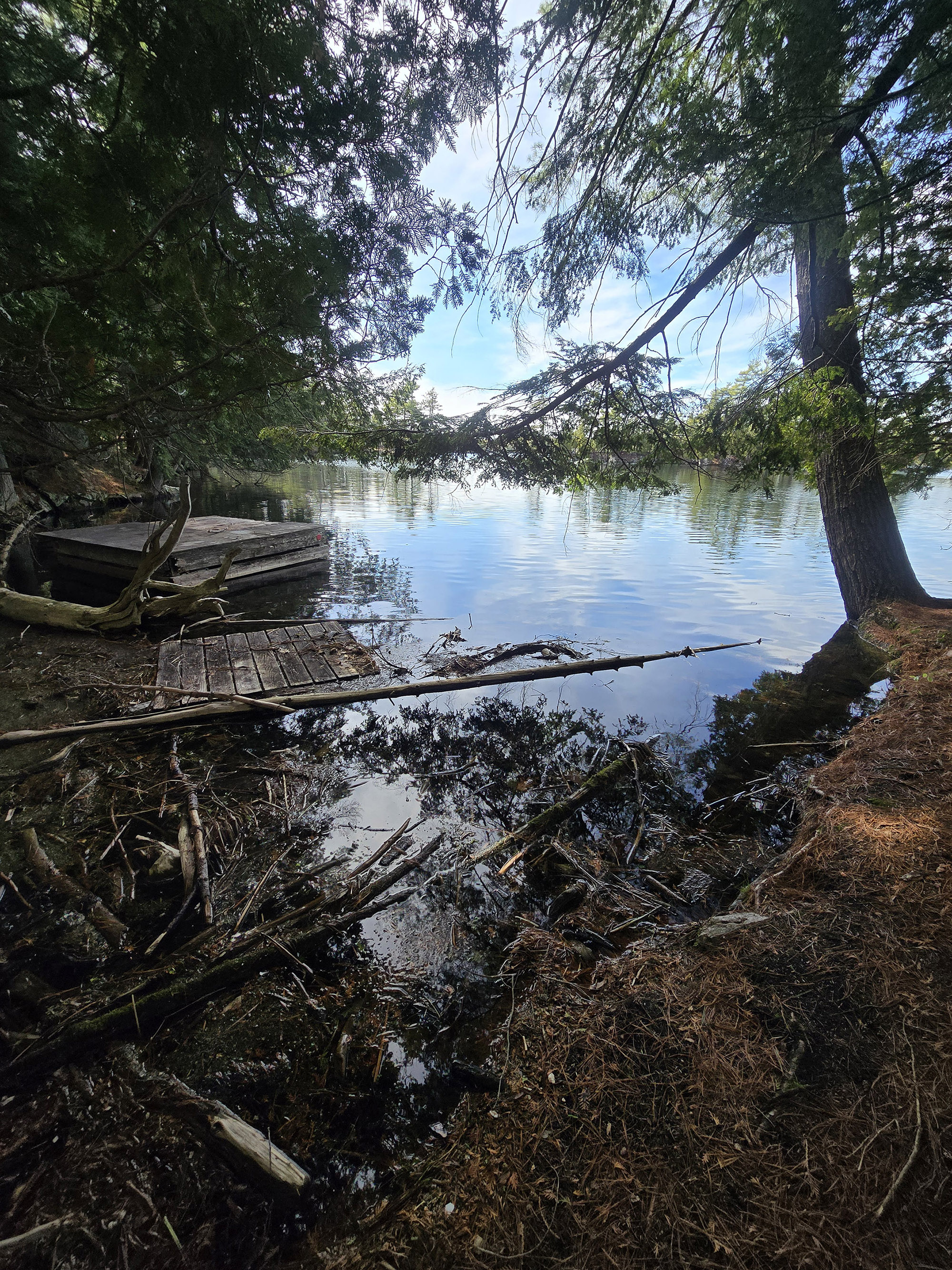 A secluded cove.