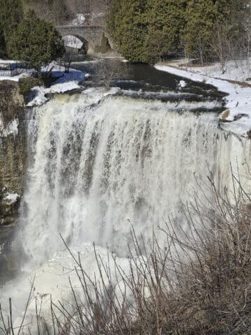 Webster Falls Waterfall.