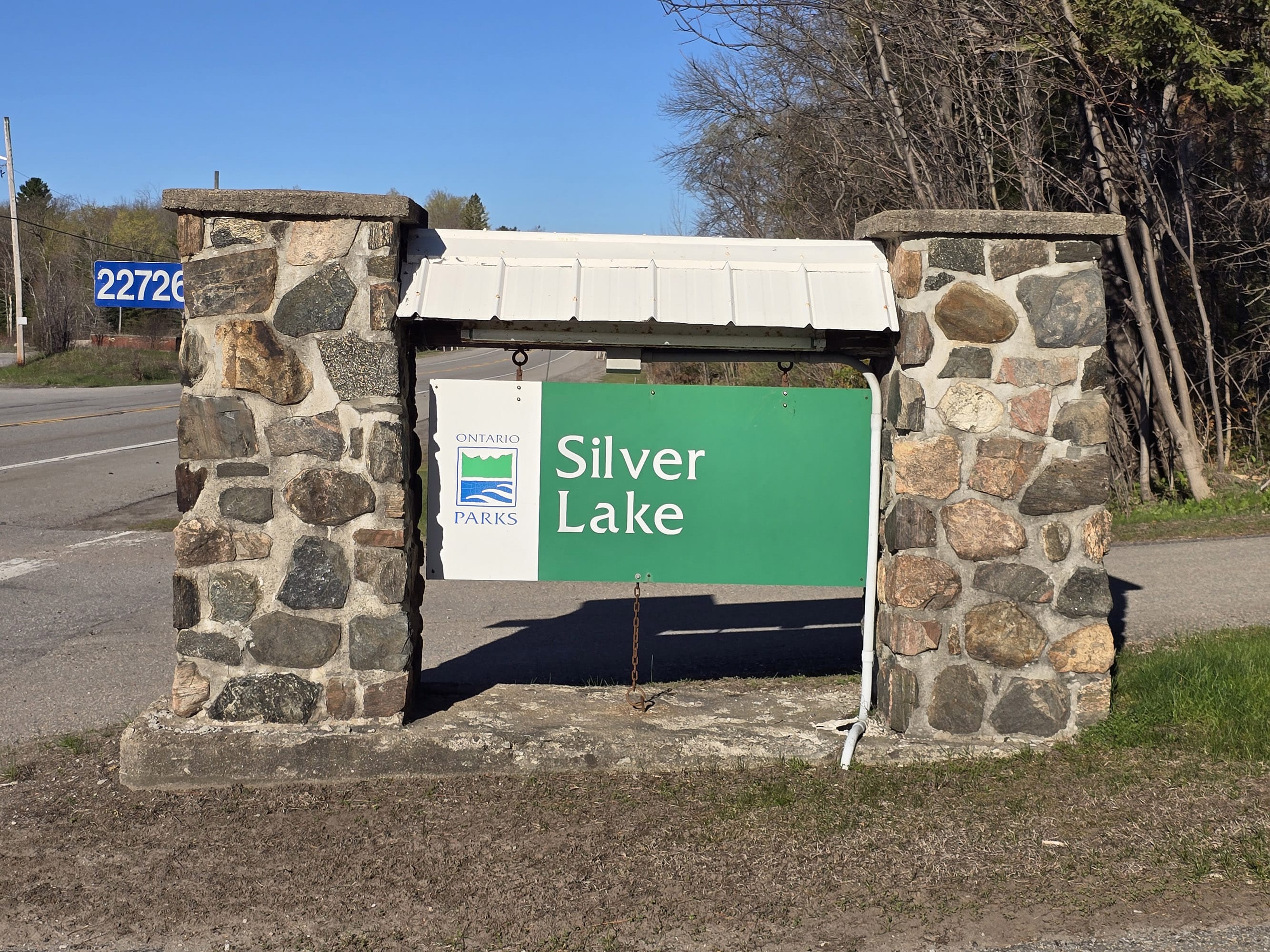 The Silver Lake Provincial Park Sign,