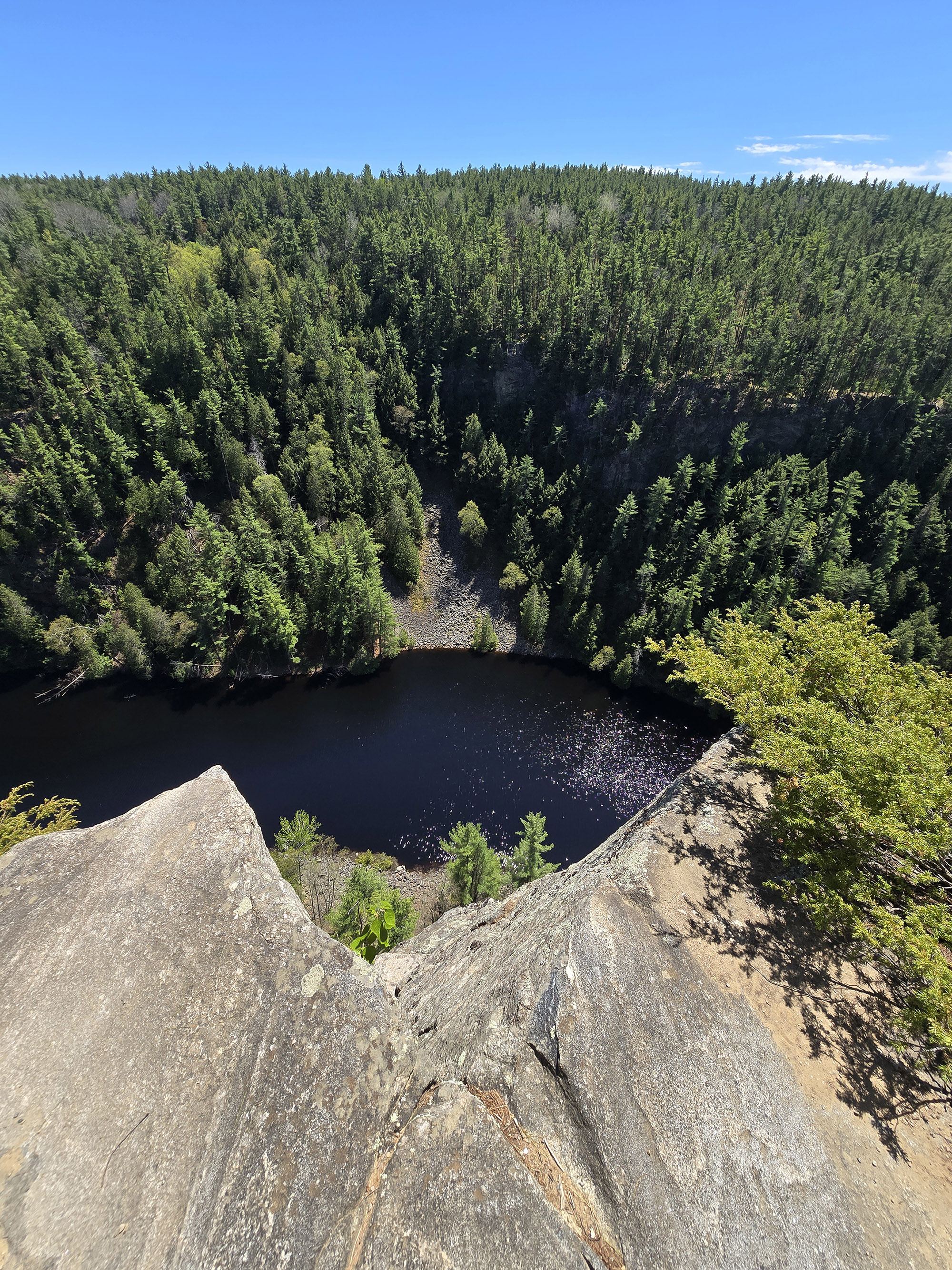 A view of Barron Canyon from above.