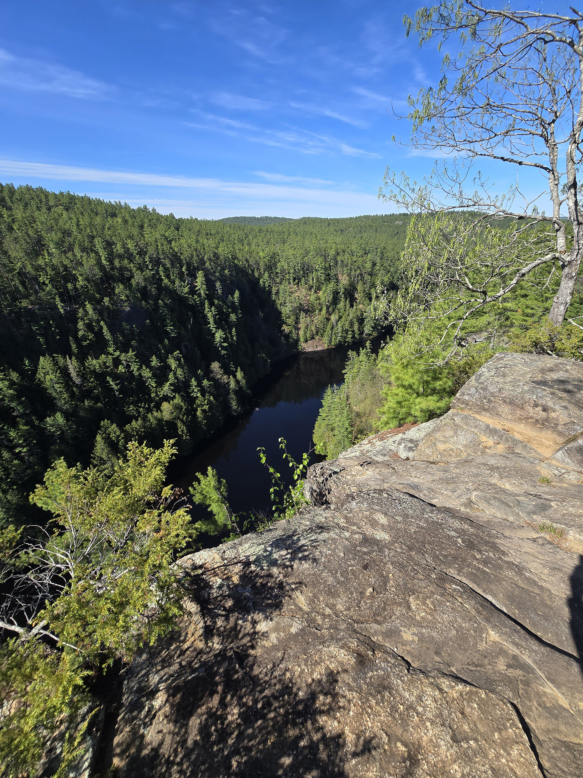 A view of Barron Canyon from above.