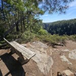 A bench overlooking the barron canyon.