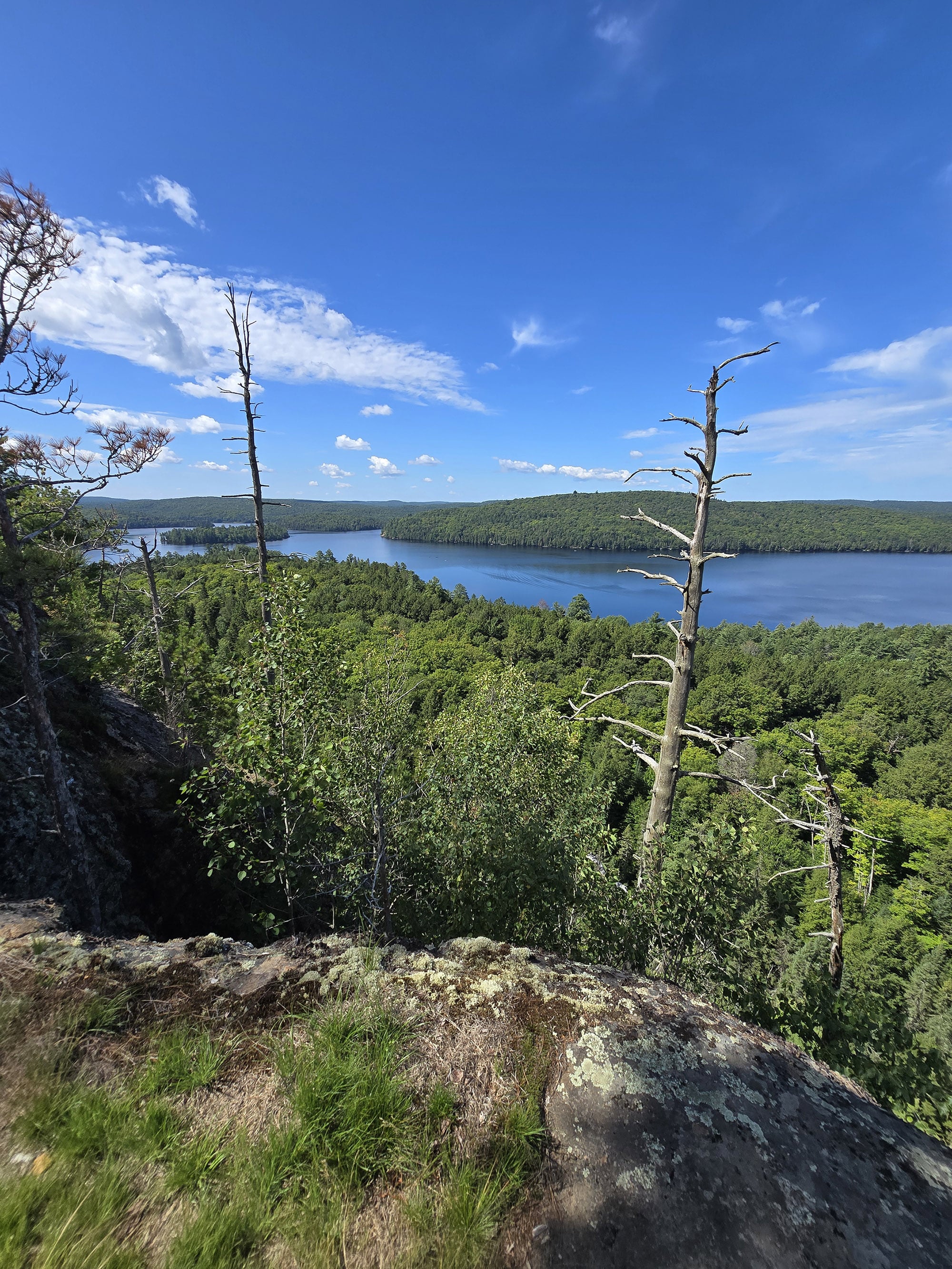 A scenic view along the Booth’s Rock Trail in Algonquin Provincial Park.