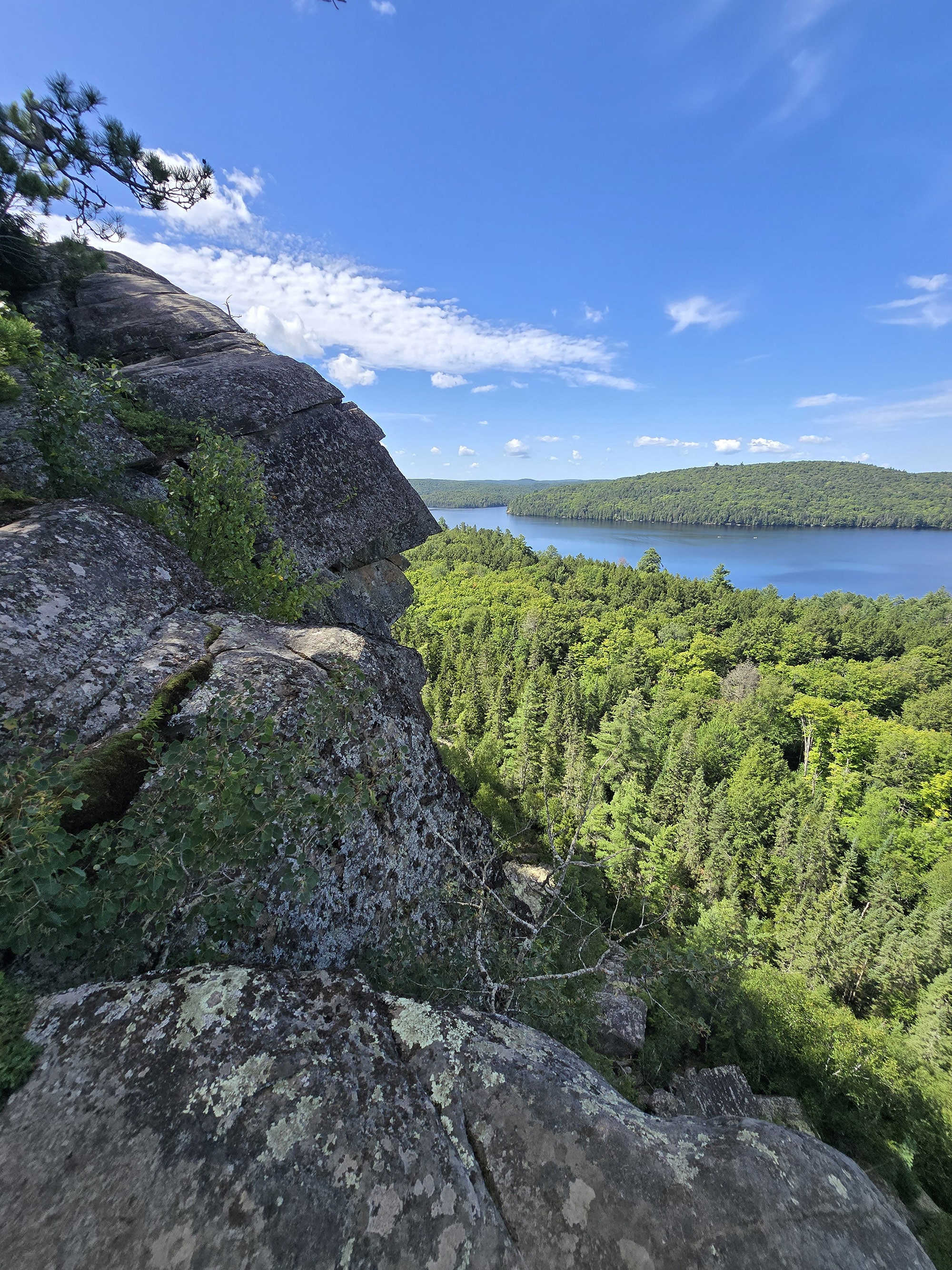 A scenic view along the Booth’s Rock Trail in Algonquin Provincial Park.