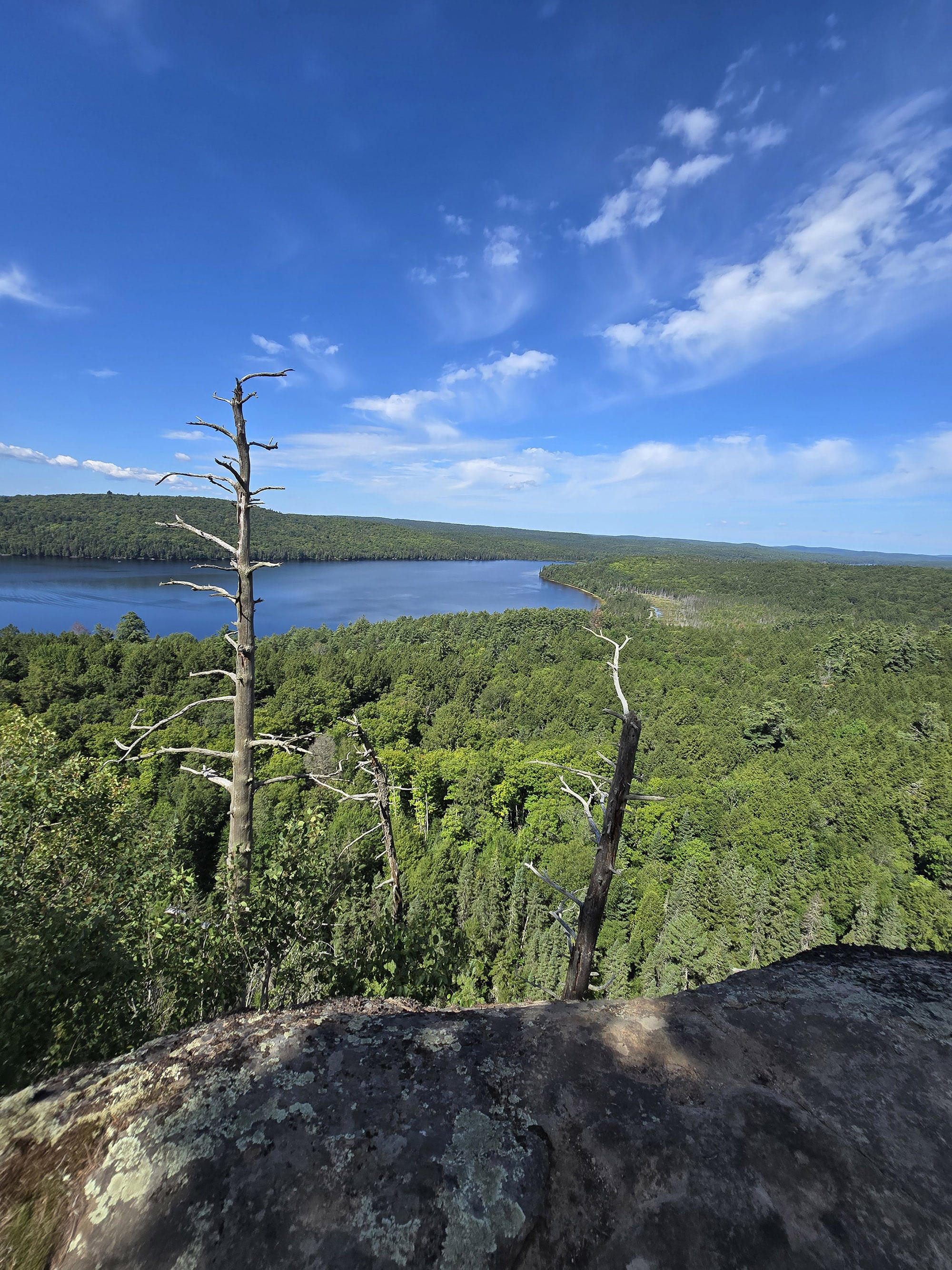 A scenic view along the Booth’s Rock Trail in Algonquin Provincial Park.