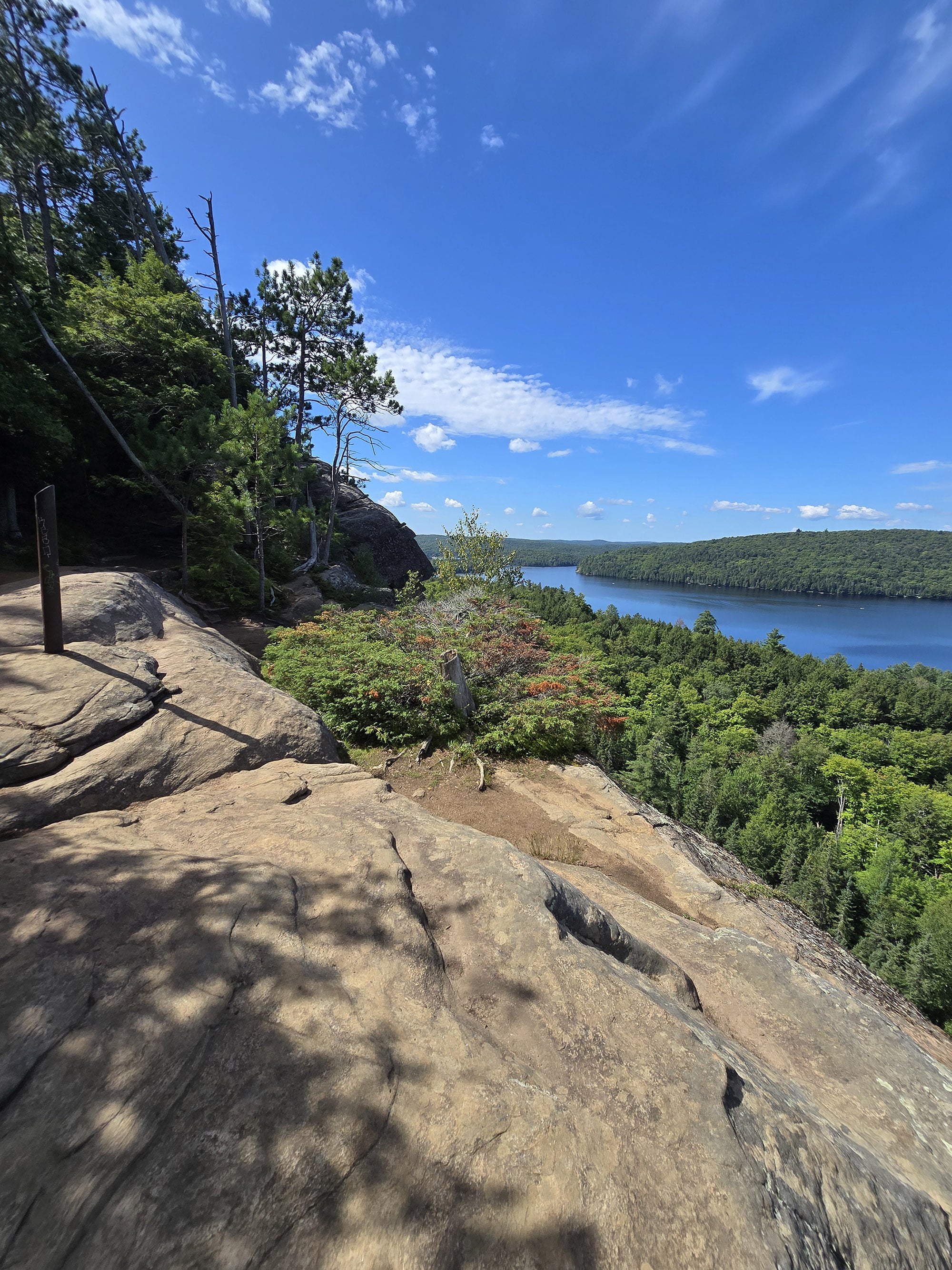 A scenic view along the Booth’s Rock Trail in Algonquin Provincial Park.