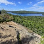 A view from a cliff along the Booth's Rock Trail in Algonquin Provincial Park.