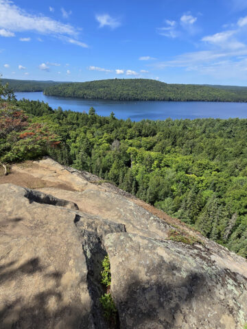 A view from a cliff along the Booth's Rock Trail in Algonquin Provincial Park.