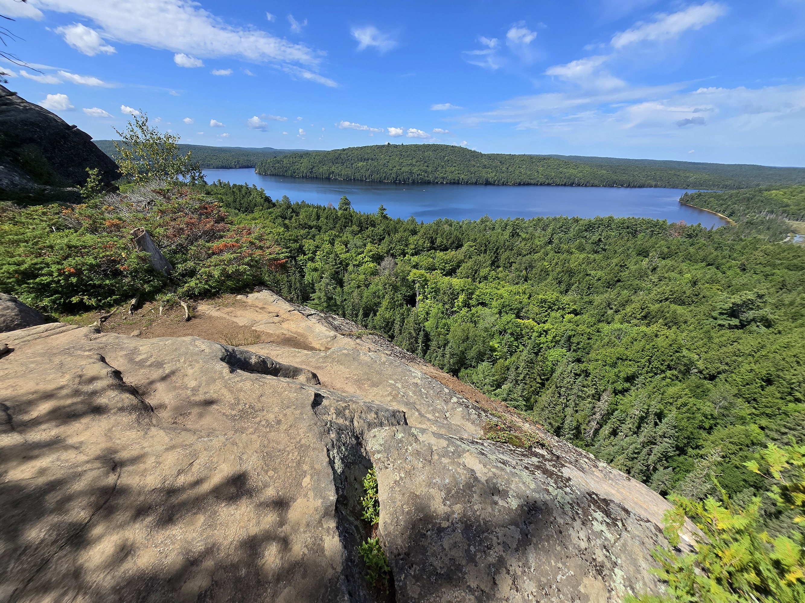 A view from a cliff along the Booth’s Rock Trail in Algonquin Provincial Park.