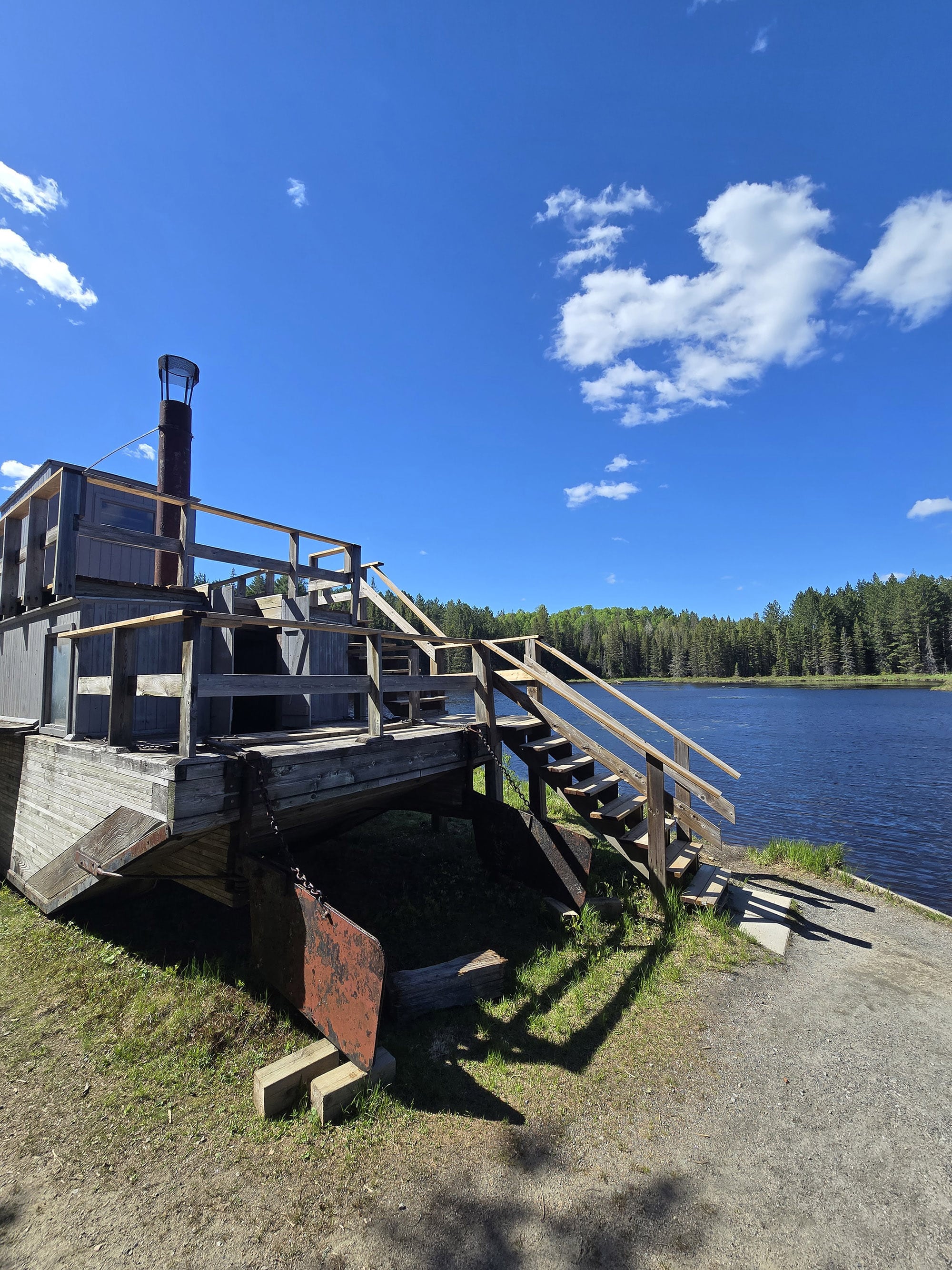 A scenic view along the logging museum trail in Algonquin Provincial Park.