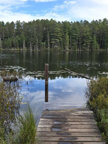 A view over Bat Lake.
