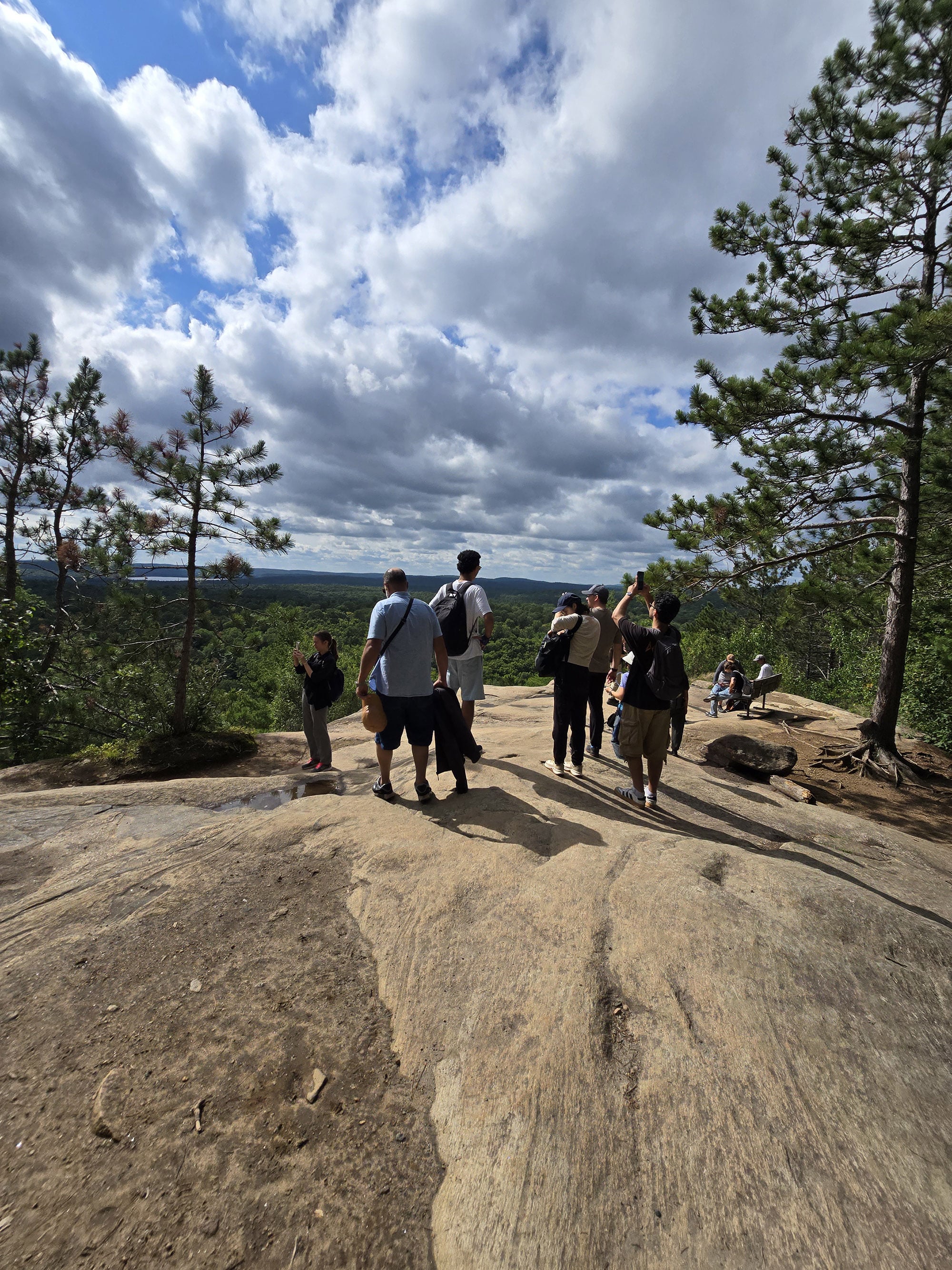 A scenic view along the Lookout Trail in Algonquin Provincial Park.