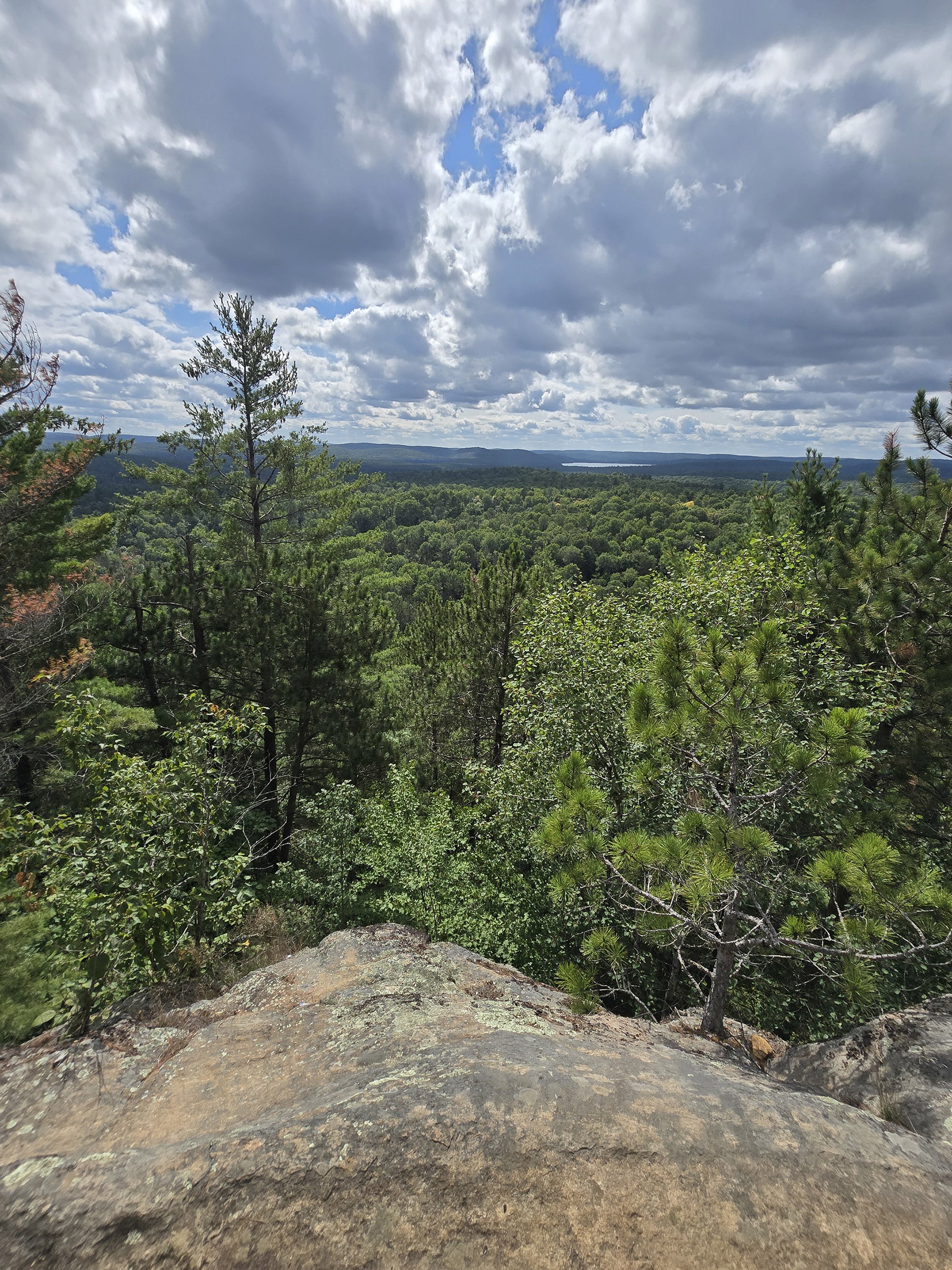 A scenic view along the Lookout Trail in Algonquin Provincial Park.