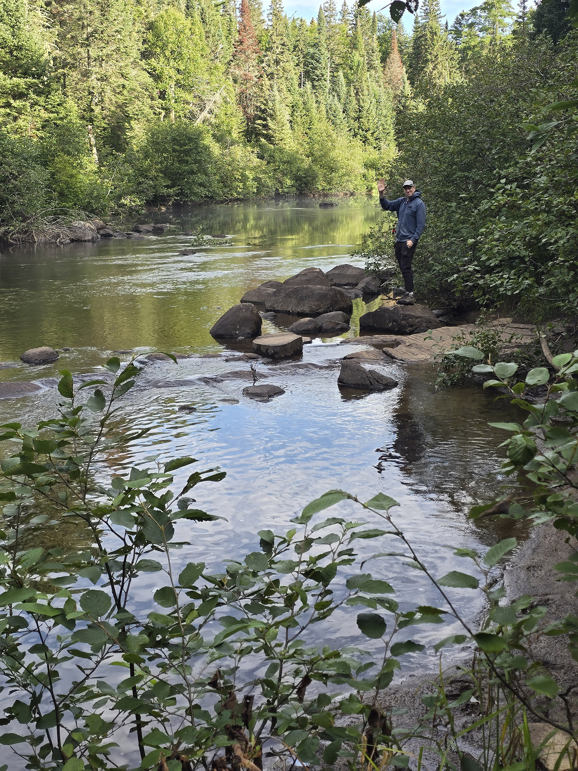 A scenic view from the Whiskey Rapids Trail in Algonquin Provincial Park.